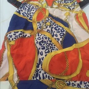 Chain link /leopard print shirt